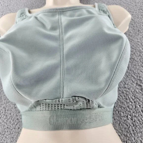 Glamorise‎ Sport Bra Womens 40G High Impact Full Coverage Wireless Mesh Support - Picture 4 of 11